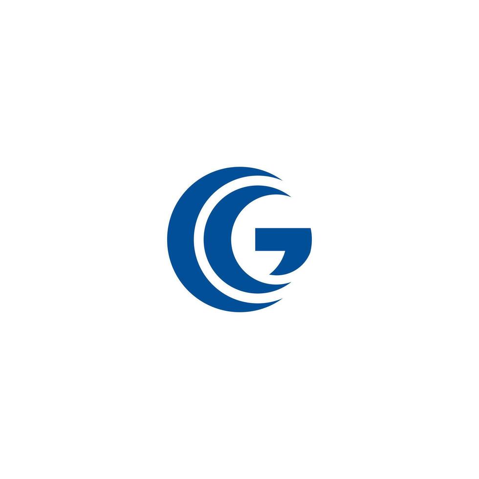 Corporate letter G Minimal logo vector