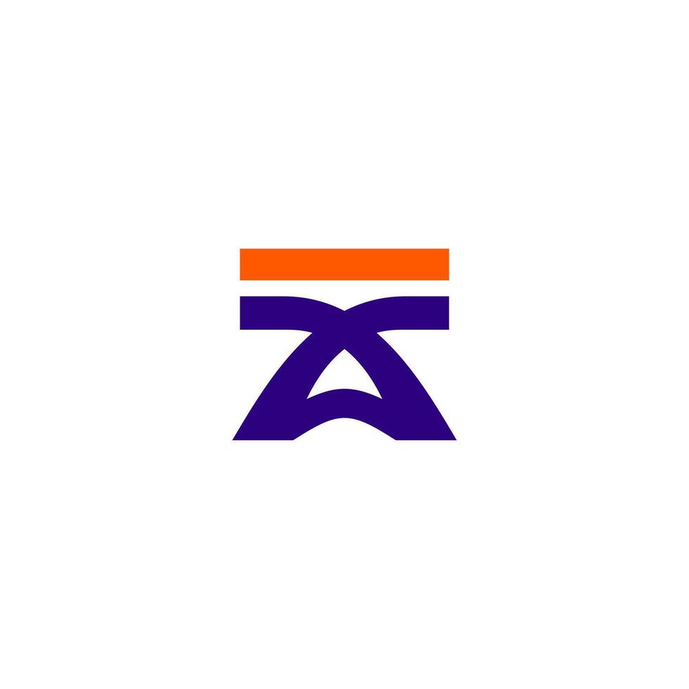 letter TA, monogram book Logo. Suitable for Business sport, technology, fashion, digital And future creative Business vector
