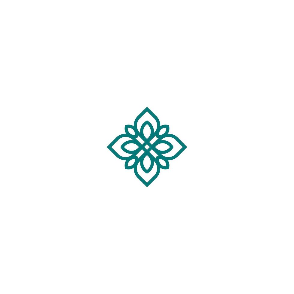 Abstract three leaf logo. leaf icon dynamic green color for elegant brand vector