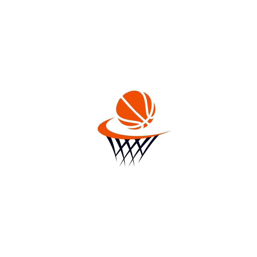 Basketball dunk ball championship logo design. vector