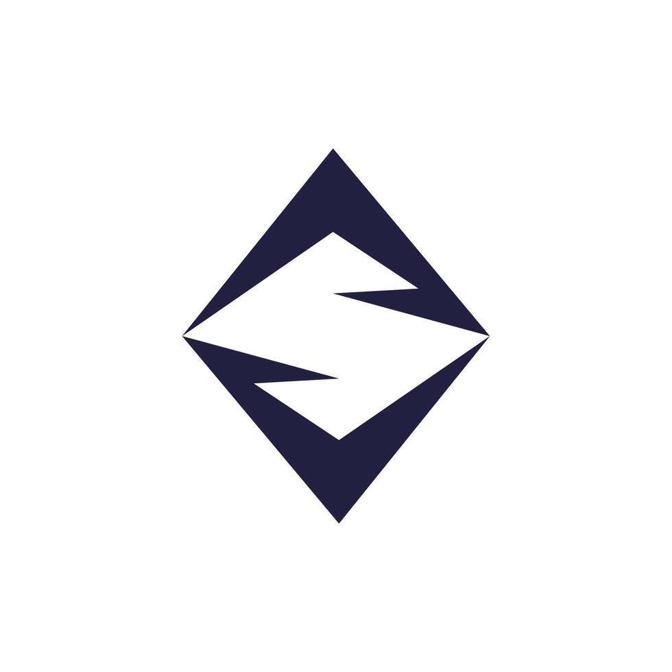 S letter logo,with two arrow, with two letter A, design simple flat for brand. vector