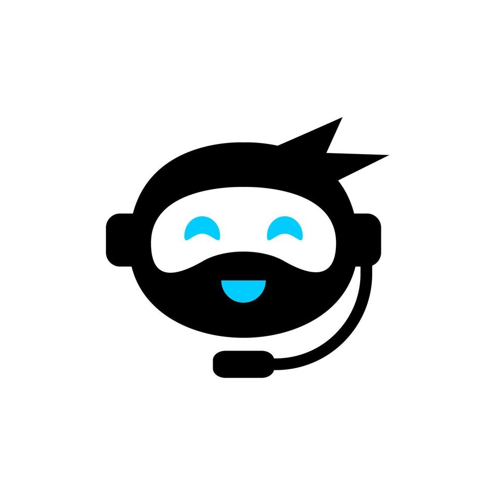 ninja Customer Service Digital icon or logo isolated sign symbol illustration - high quality black and color style icons vector