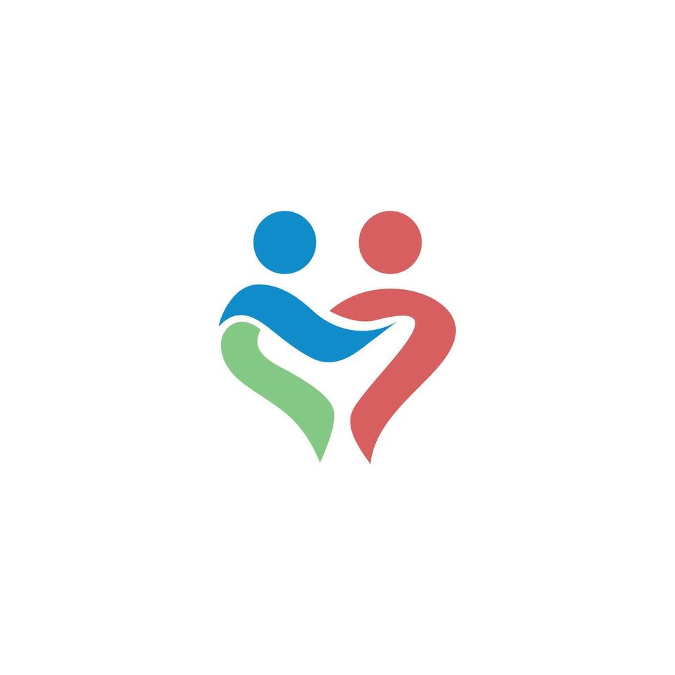 Love Hearth Care logo concept, Love People logo template, Charity logo template vector