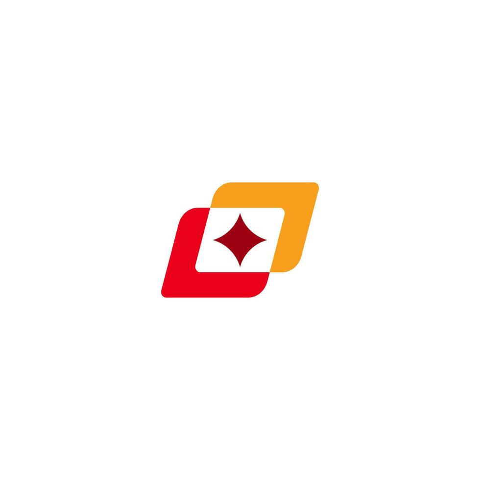Digital payment logo design template graphic icon symbols orange red vector