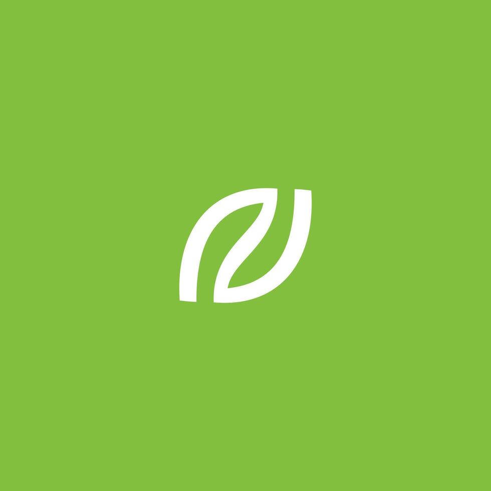 N Leaf dynamic simple logo for Modern Business. vector