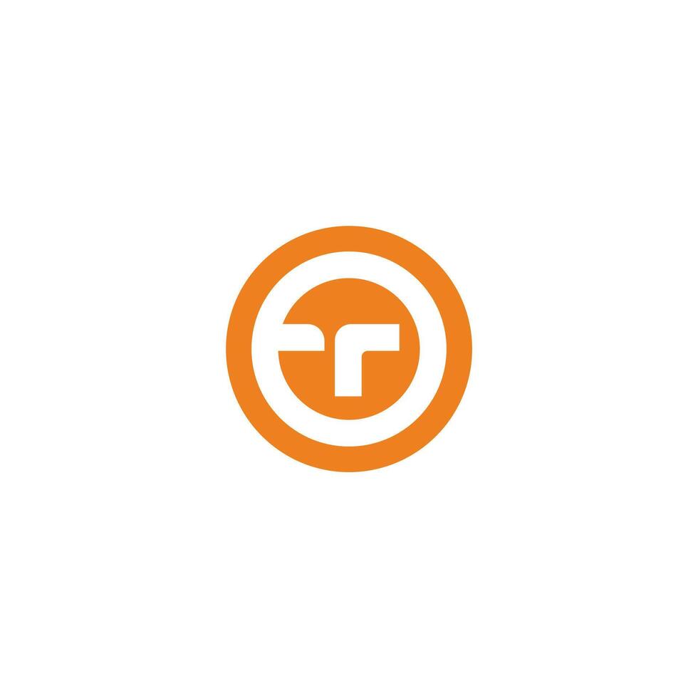 T letter on logo circle. with a monogrammed dynamic T incision vector