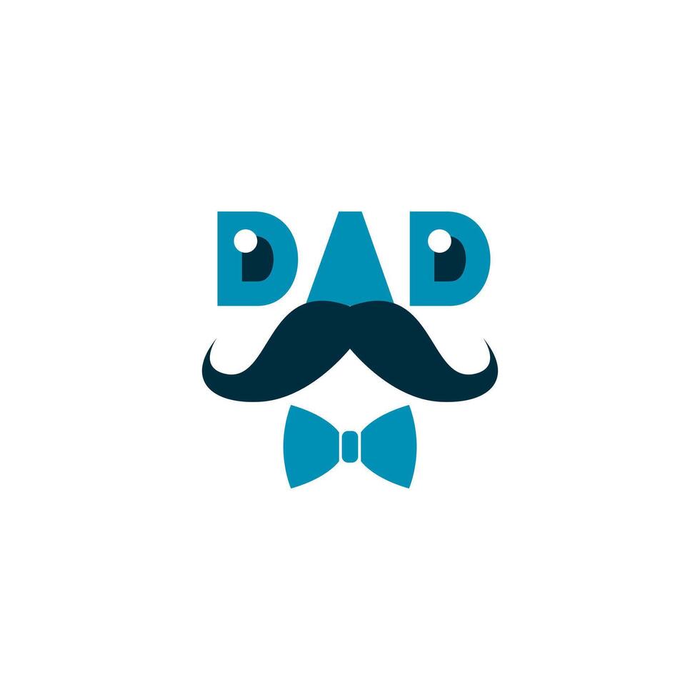 illustration graphic logo design of Happy Father's day, finance and business icon, with arrow grow Statistic suitable for father days banner with tie, mustache and love symbol 4 vector