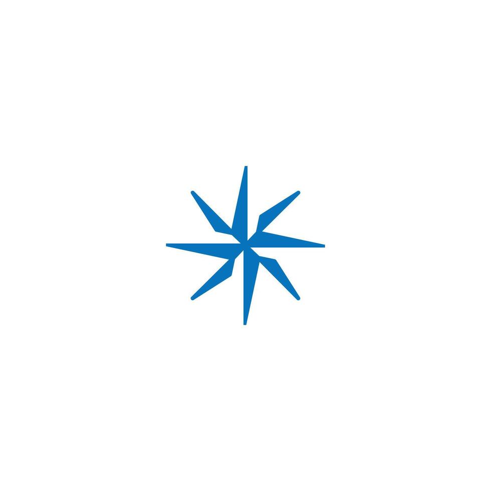 simple Modern and cool star icon logo design vector