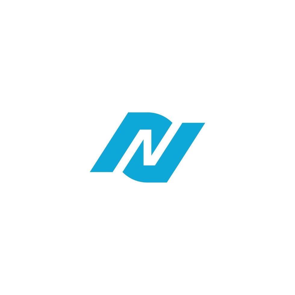 Letter N center round logo, space N , minimalist business logo, N symbol vector