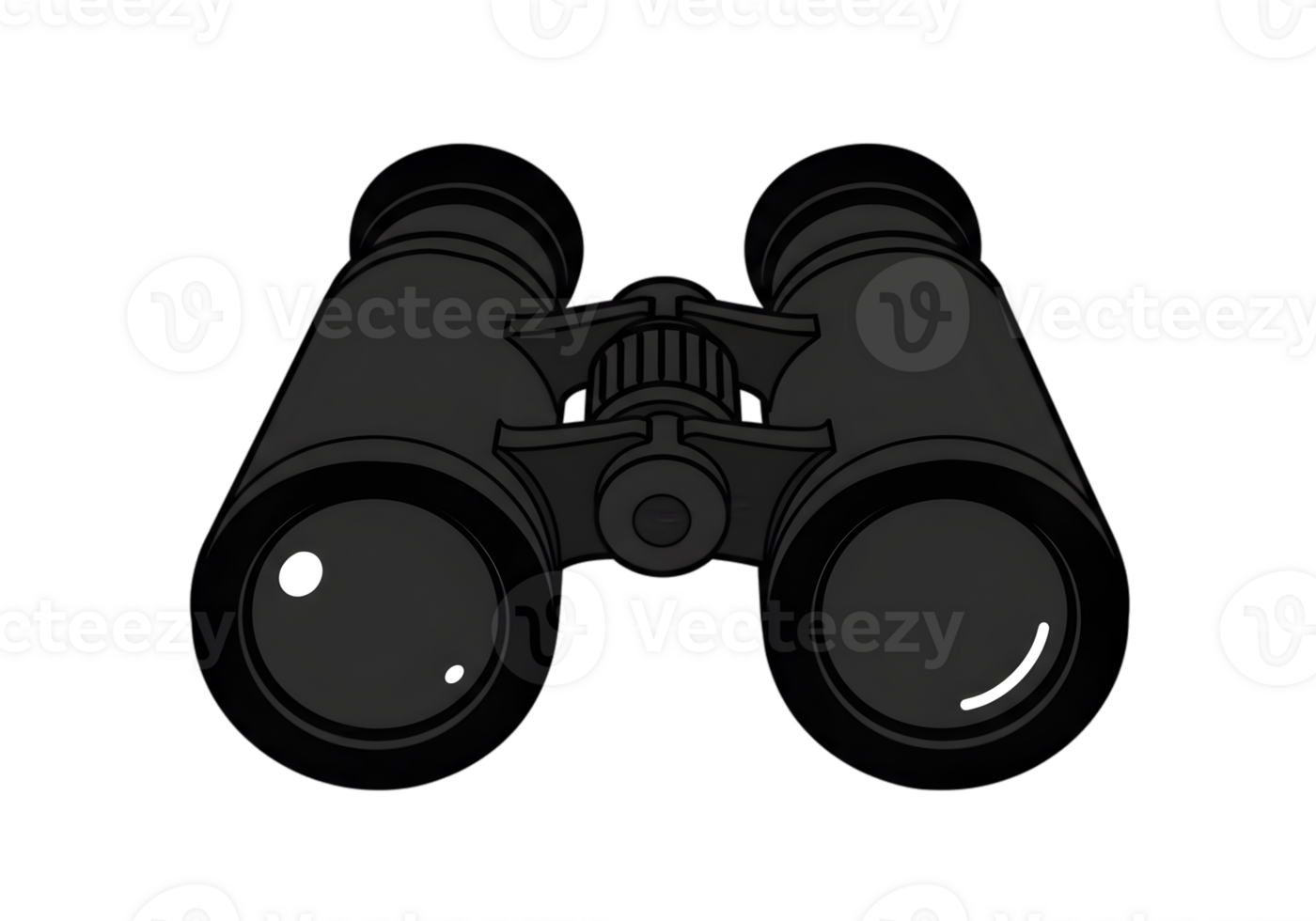 Simple Illustration Of Black Binoculars png