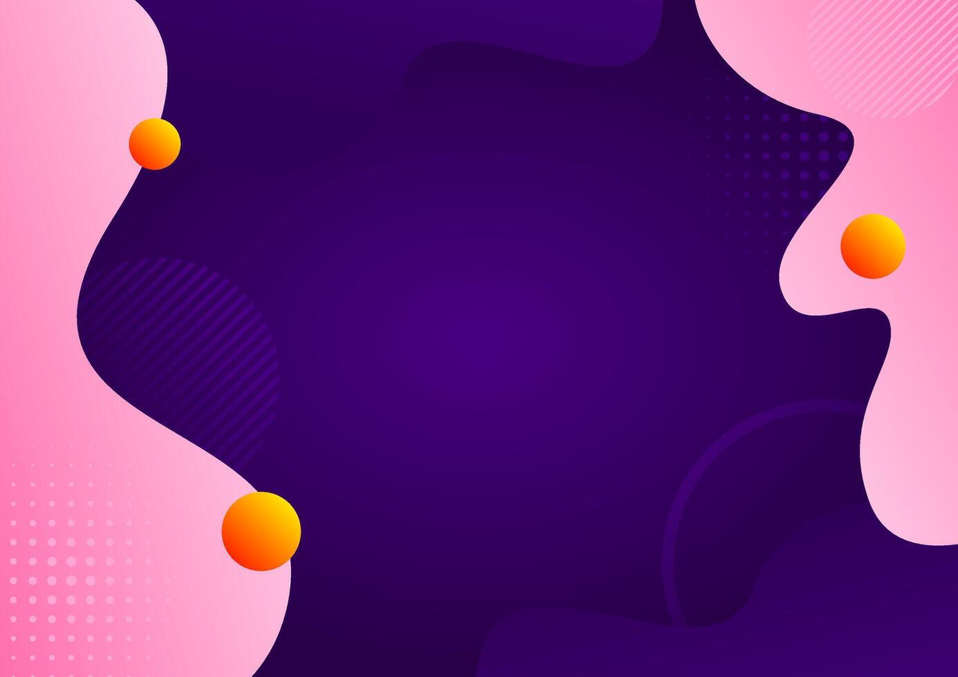 Abstract liquid shapes pink and purple background with geometric vector