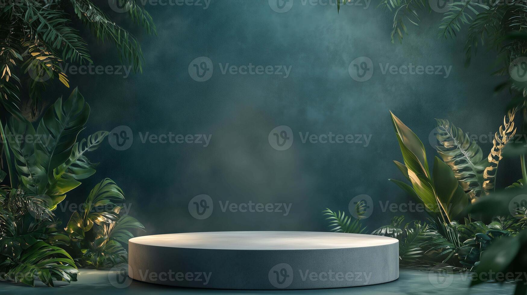 Premium Podium with Calm Nature for Luxury Goods Display photo
