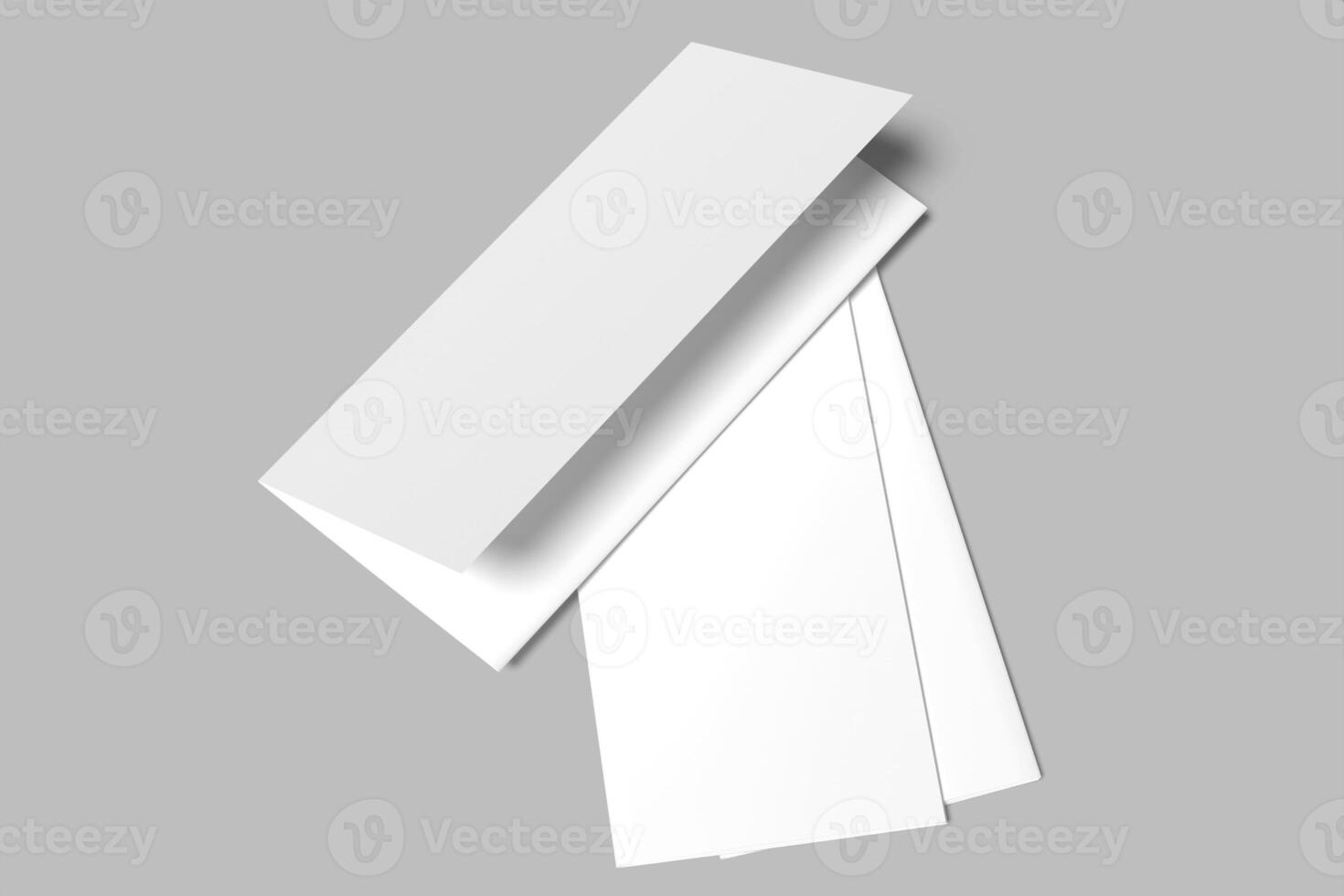 trifold brochure blank mockup empty photo