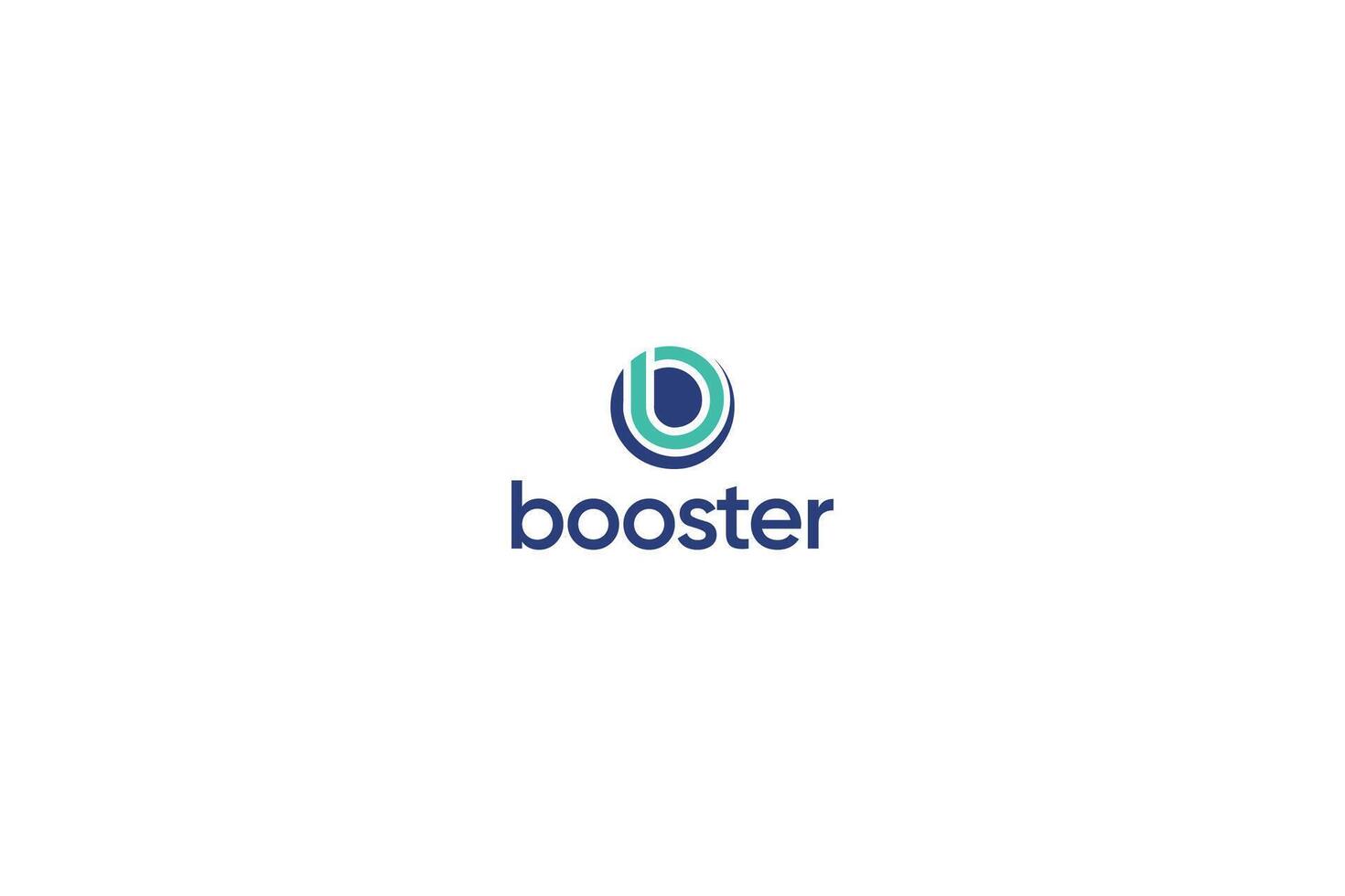 Letter B unique speed booster logo vector