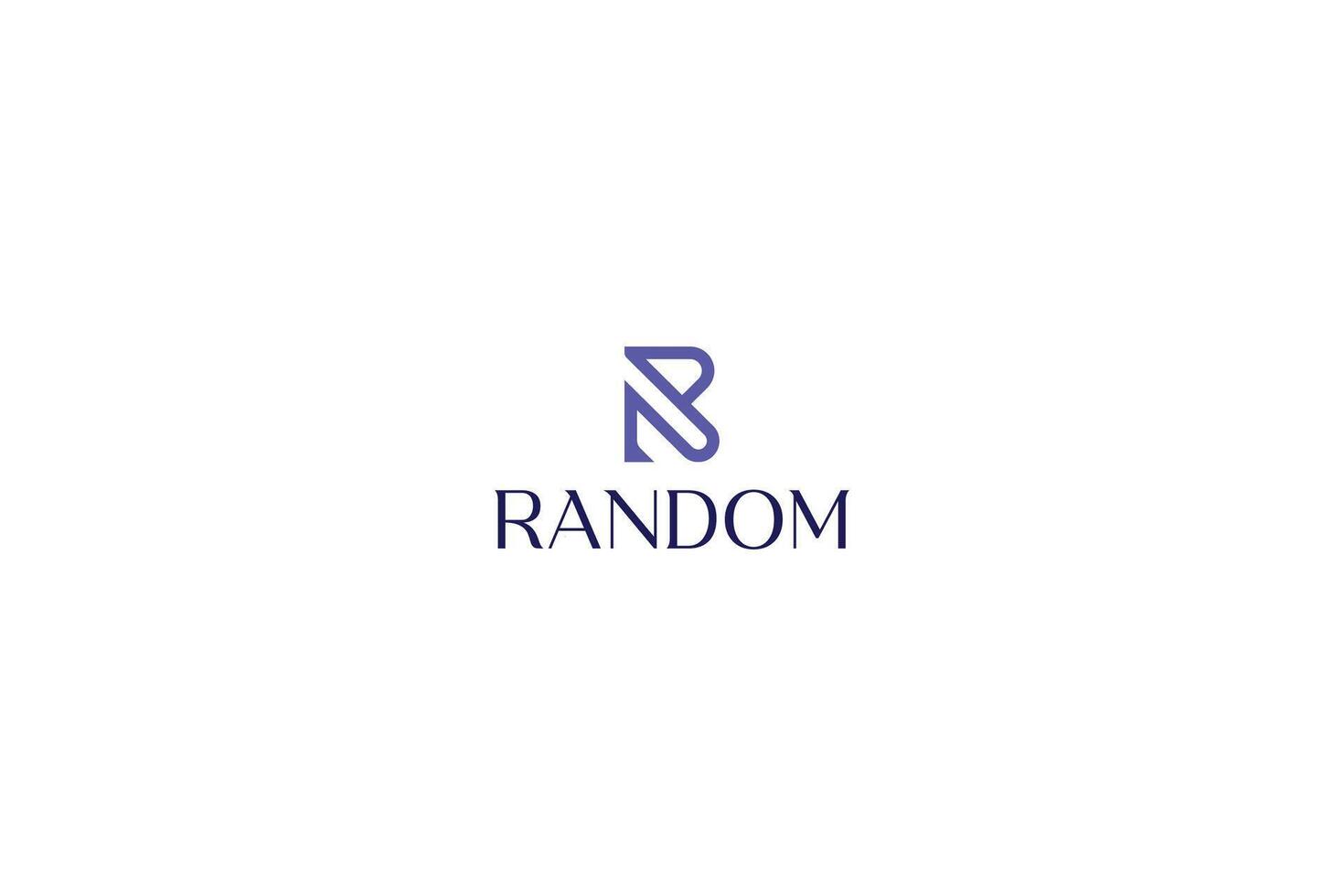 Letter R minimal unique logo vector