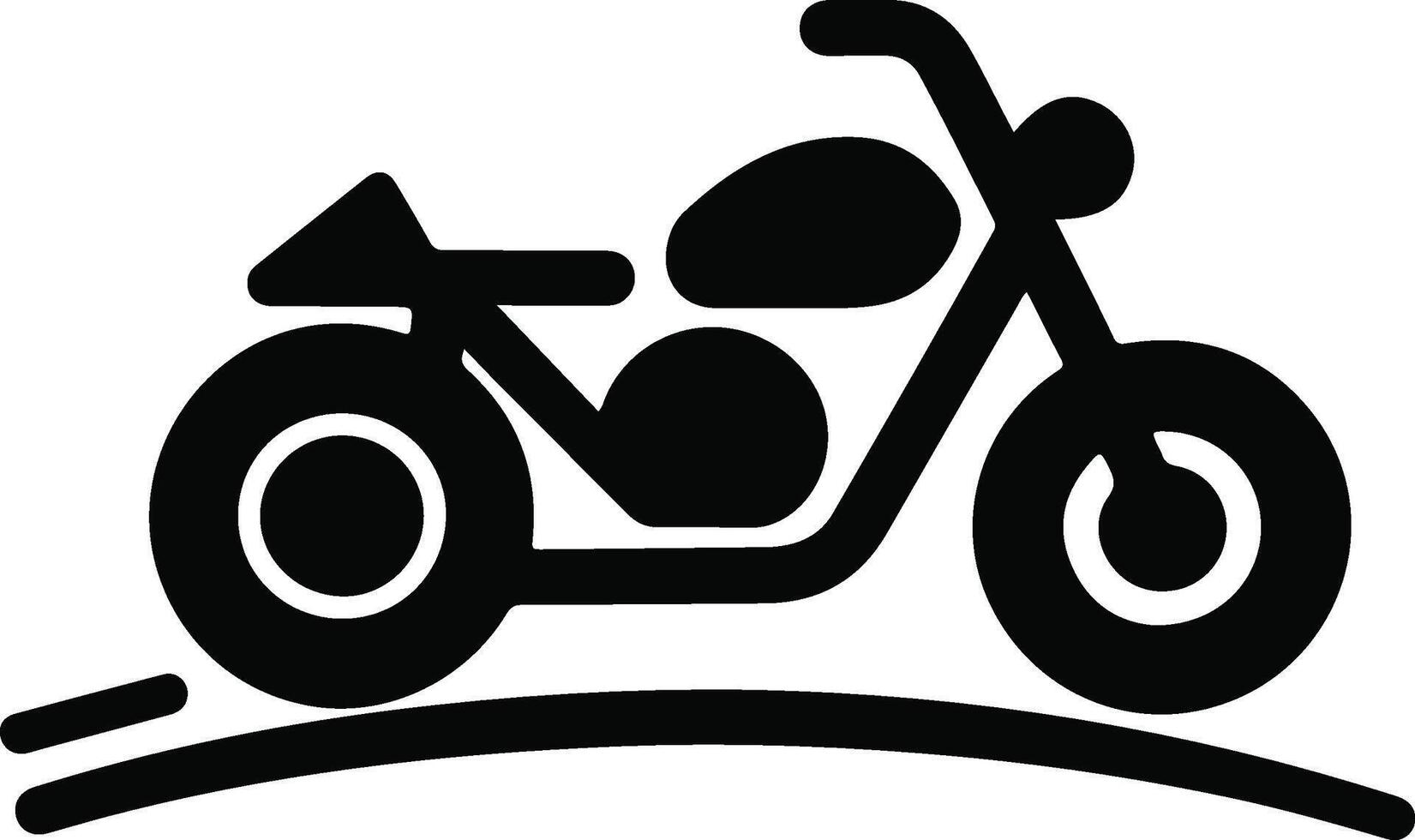 Custom Motorcycle Silhouette Artwork vector