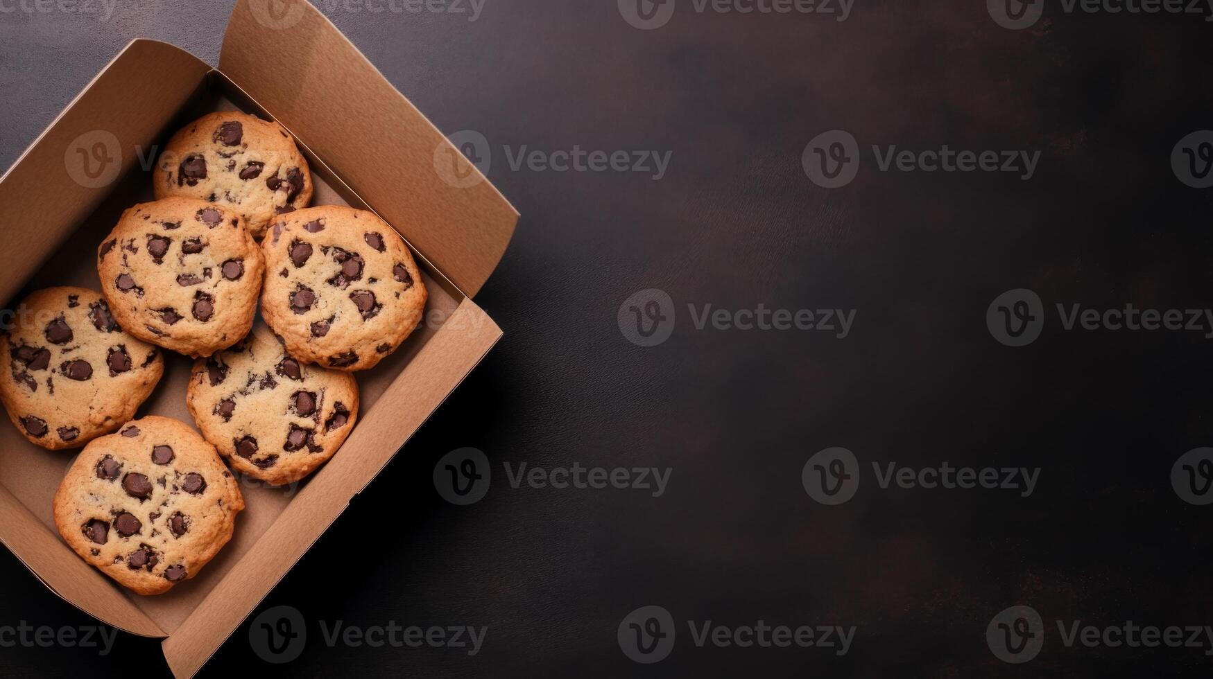 Chocolate Chip Cookies in a Simple Box photo