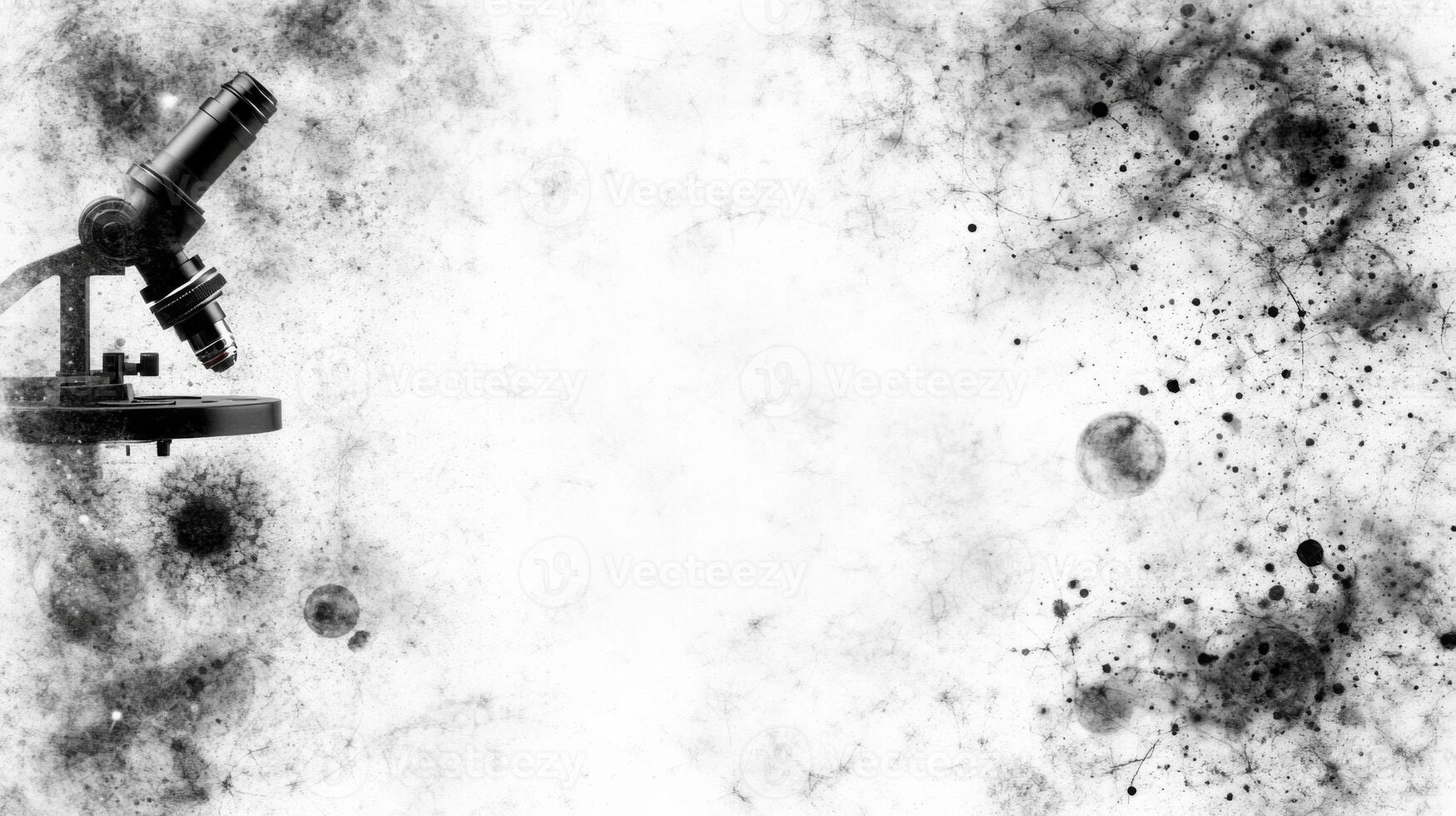 Microscope Study Against an Abstract Background photo