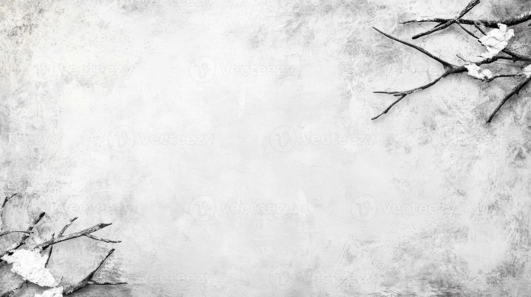 Monochrome Twigs on a Light Textured Background photo