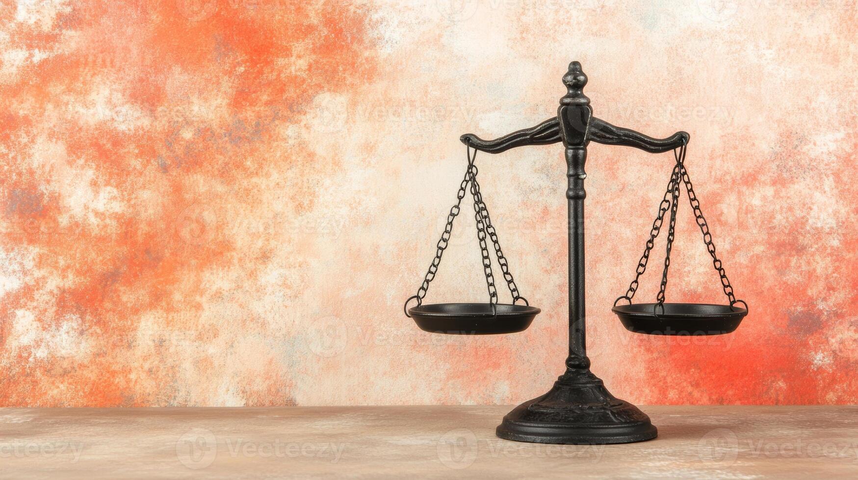 Vintage Scale on a Rustic Wooden Table photo