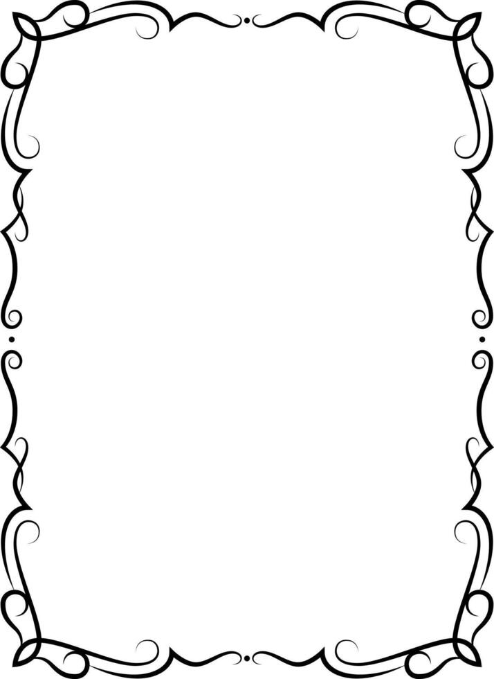 1 frames black on a white background vector
