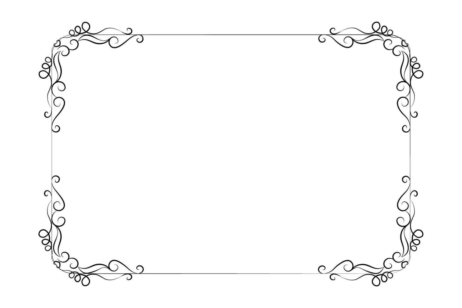 2 frames black on a white background vector