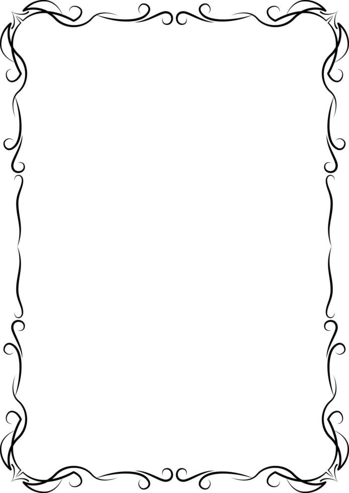 retro frames black on a white background6 vector