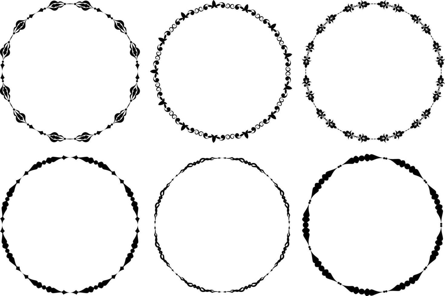 frame 18 frames black on a white background vector