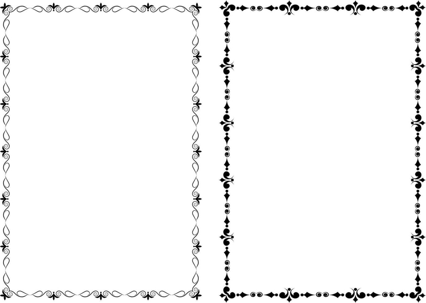 bord19 frames black on a white background vector