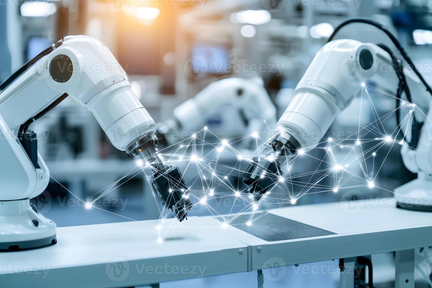 Advanced Robotic Automation Smart Factory Industry 4 0 Technology photo