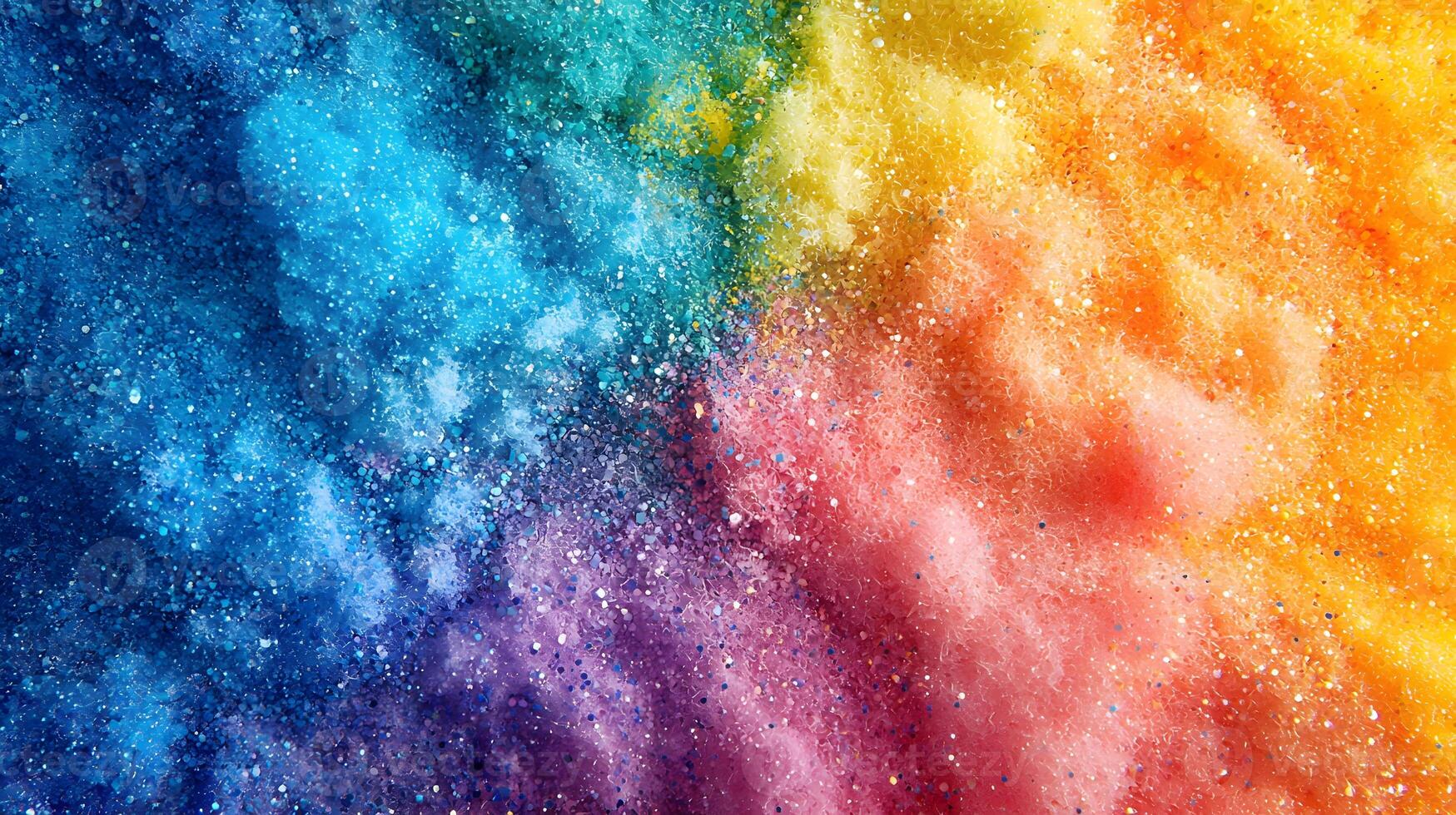 Vibrant Rainbow Glitter Texture Colorful Sparkle Background Abstract Art Design photo