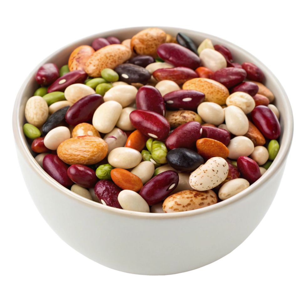 A Bowl of Delicious and Nutritious Mixed Beans for a Healthy Diet png