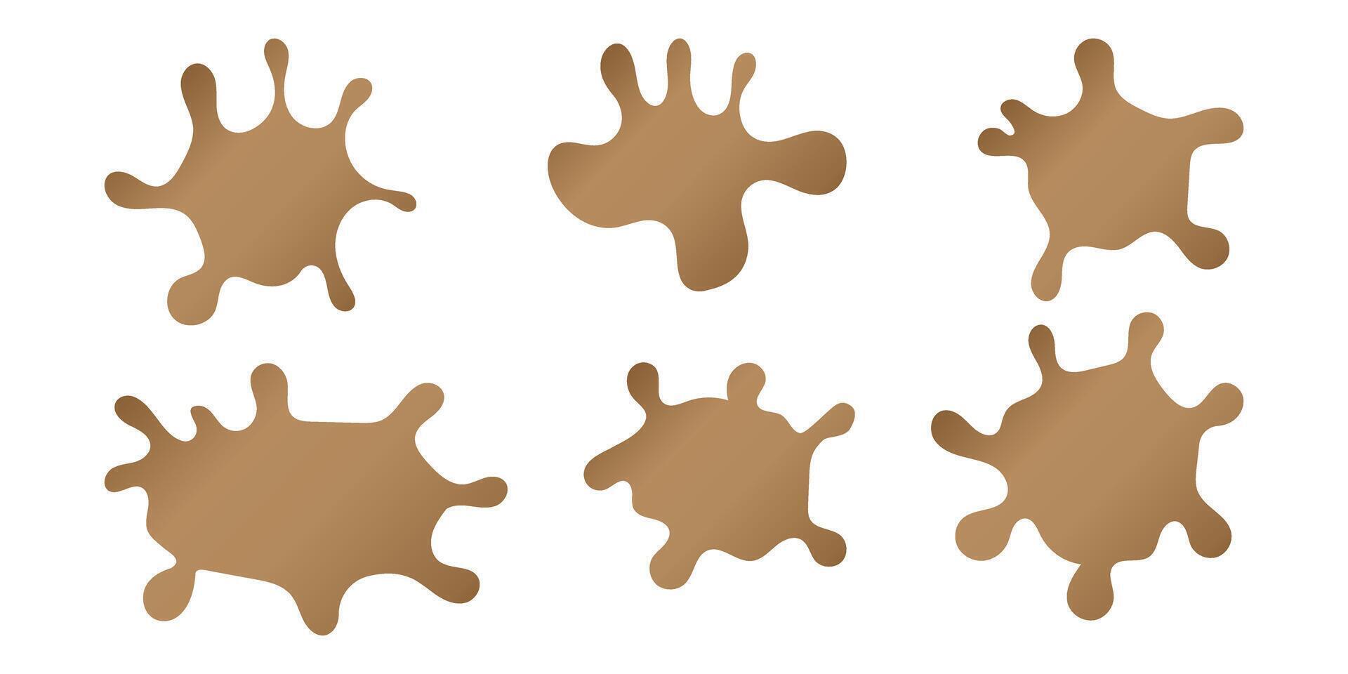dirt stain, stain for icon, ink symbol, silhouette of stain splash, mud shape icon vector