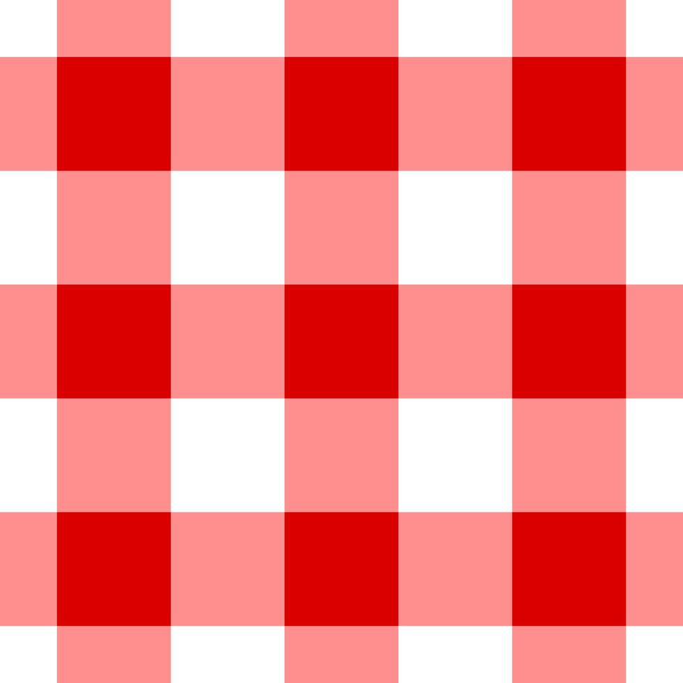 checkered red seamless pattern, tartan textile square, fabric pattern, gingham plaid vector