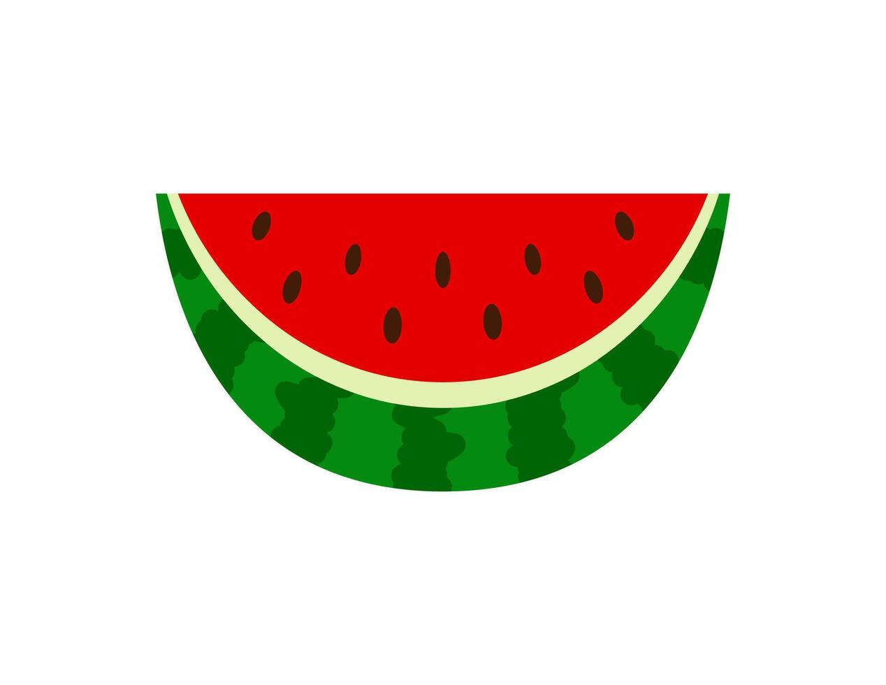 watermelon illustration for coloring book template, watermelon for kids worksheet printable vector
