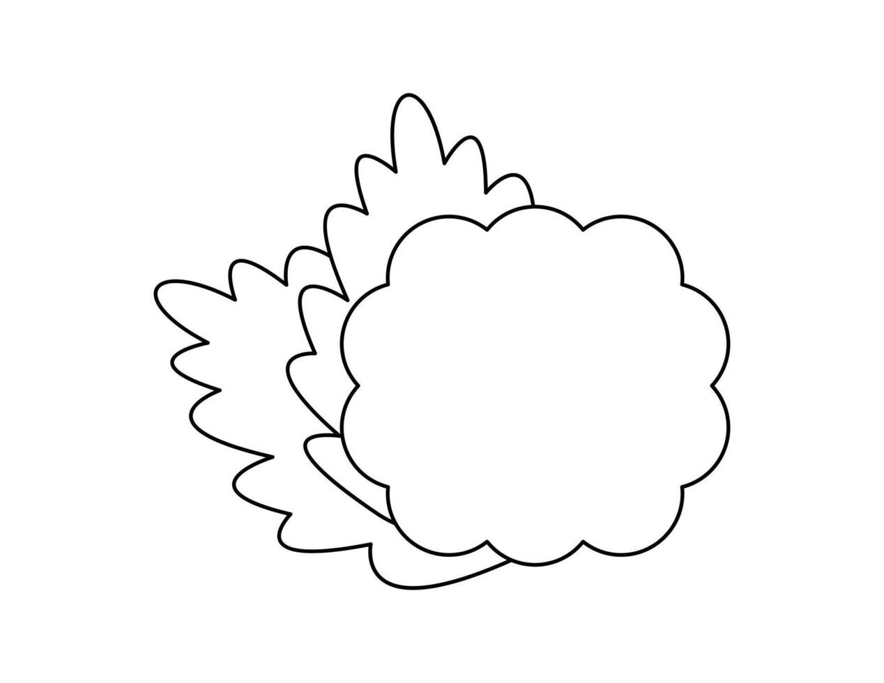 mulberry fruit outline for coloring book template, mulberry for kids illustration worksheet printable vector