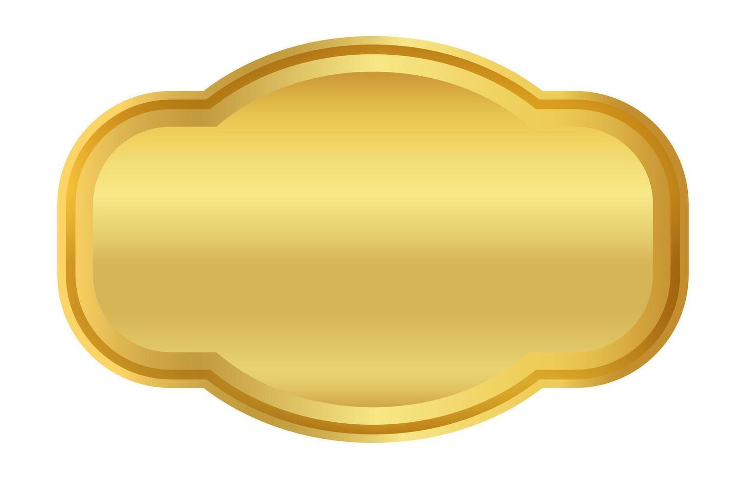 vintage golden label frame, sticker tag gold frame, label of price, badge golden for template vector