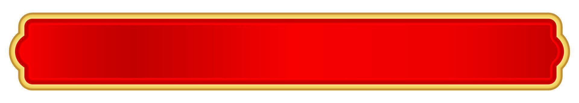 red label frame, red luxury gold frame, red name plate vector