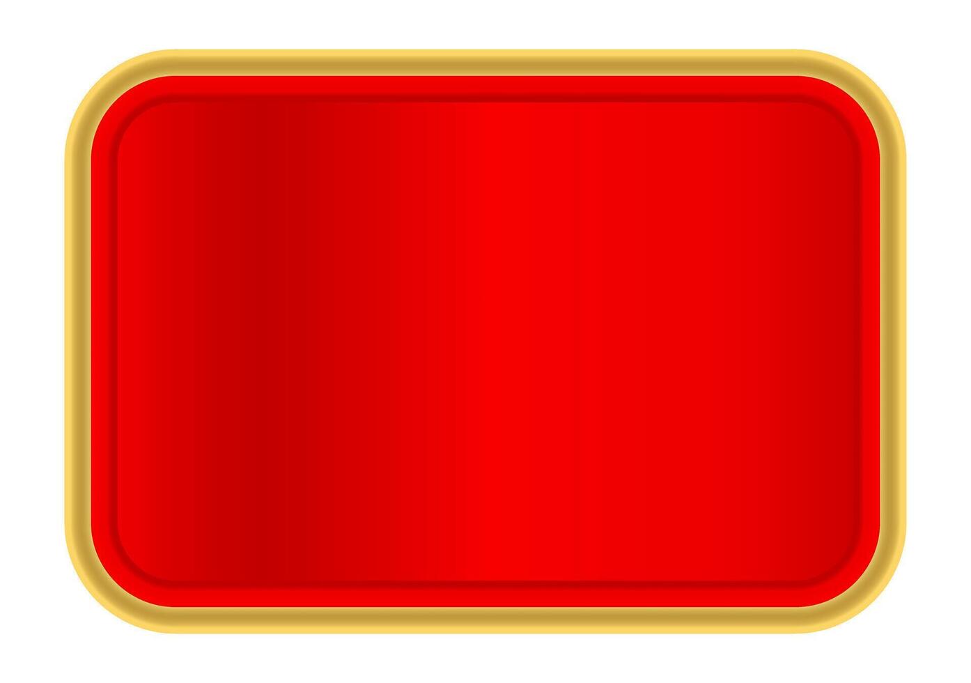 red label for banner, red luxury golden frame templat, red name plate with golden frame vector
