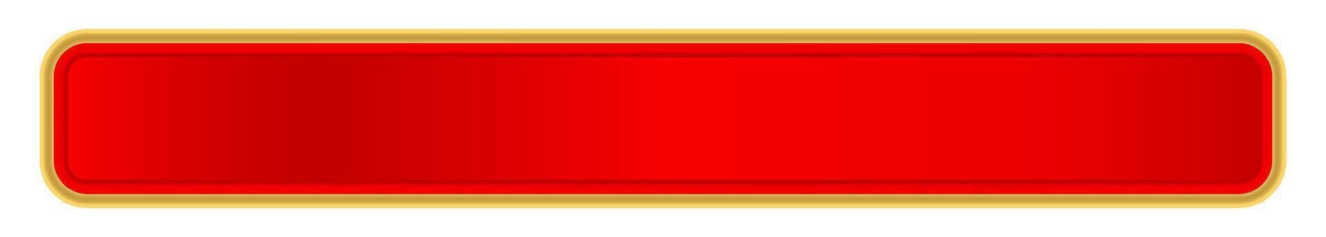 red label frame, red luxury golden frame, red name plate vector