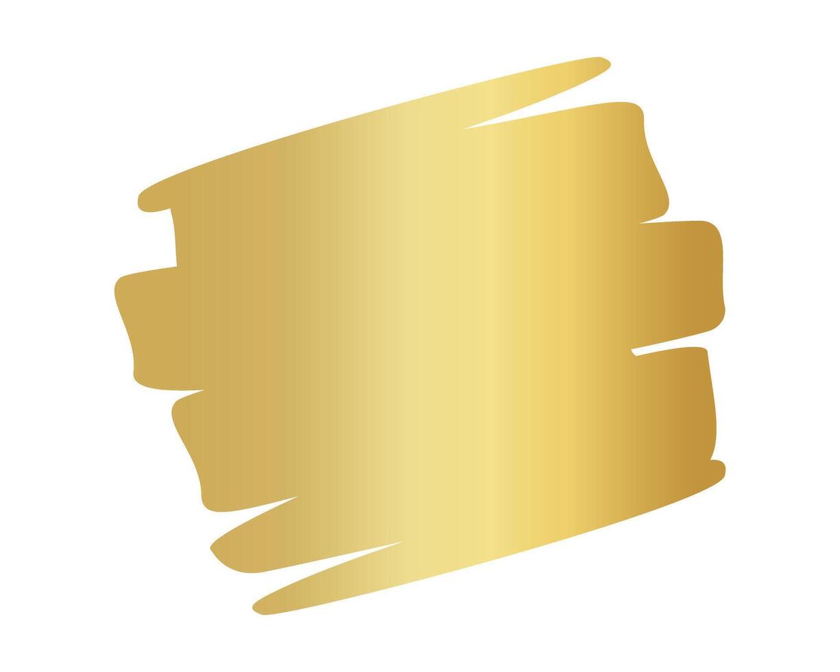 golden brush marks, golden brush stroke, gold stain hand drawn vector