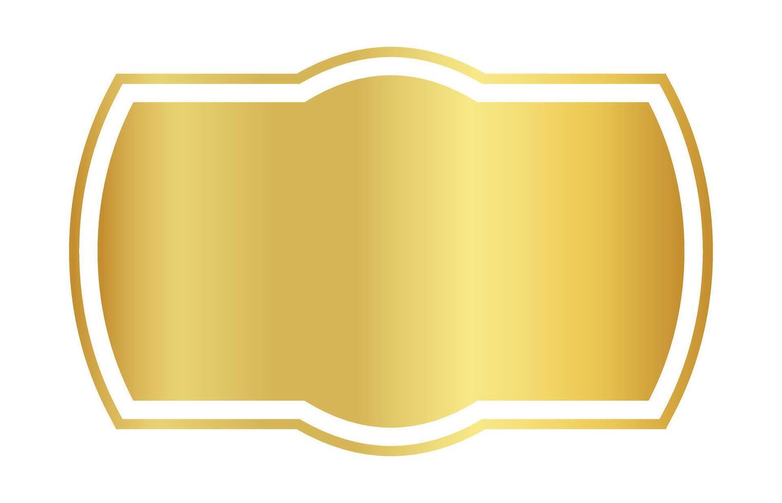 vintage gold label frame, sticker tags gold frame, label of price, badge golden for name card vector