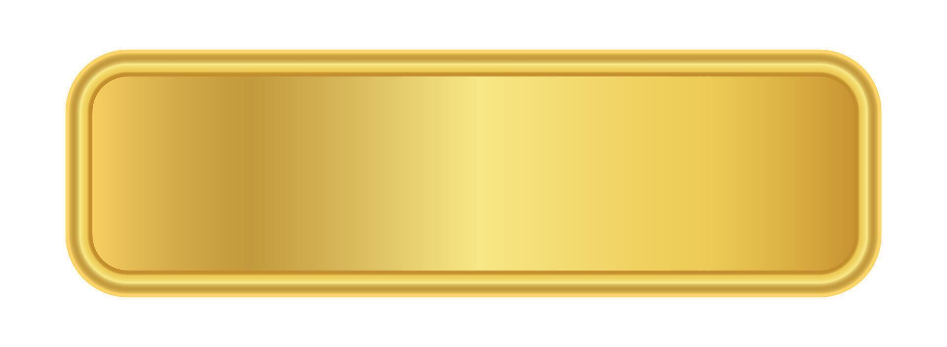 gold label banner, luxury golden frames, gold name plate vector