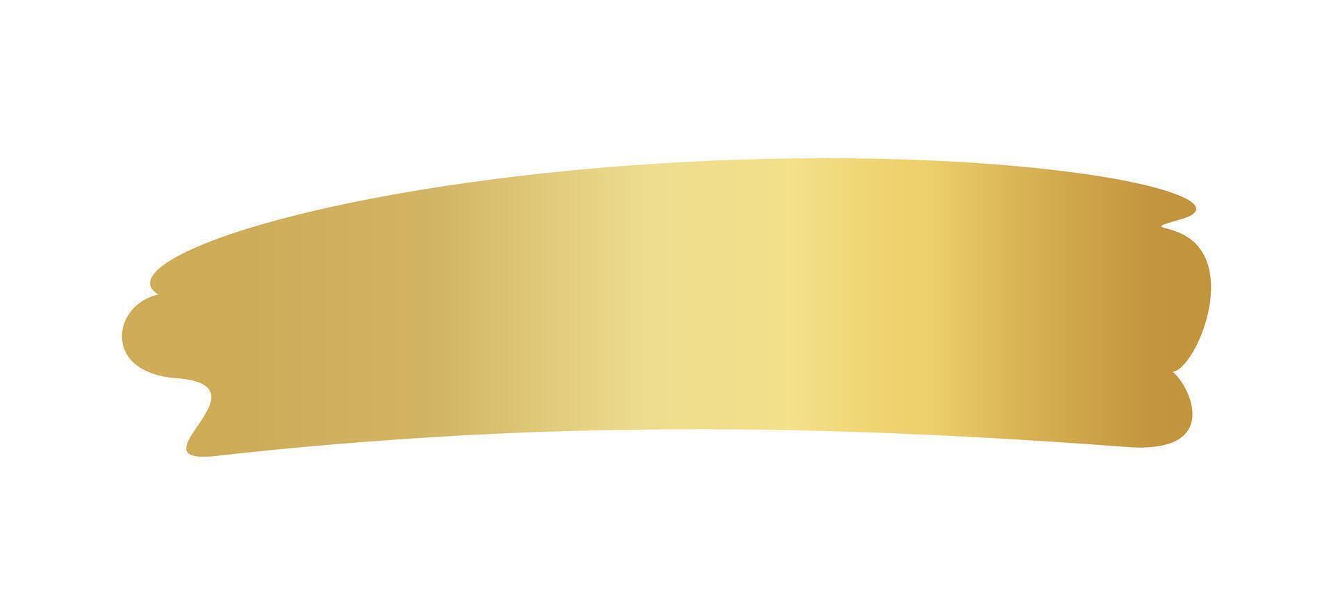gold brush marks, golden brush stroke, golden stain hand drawn vector