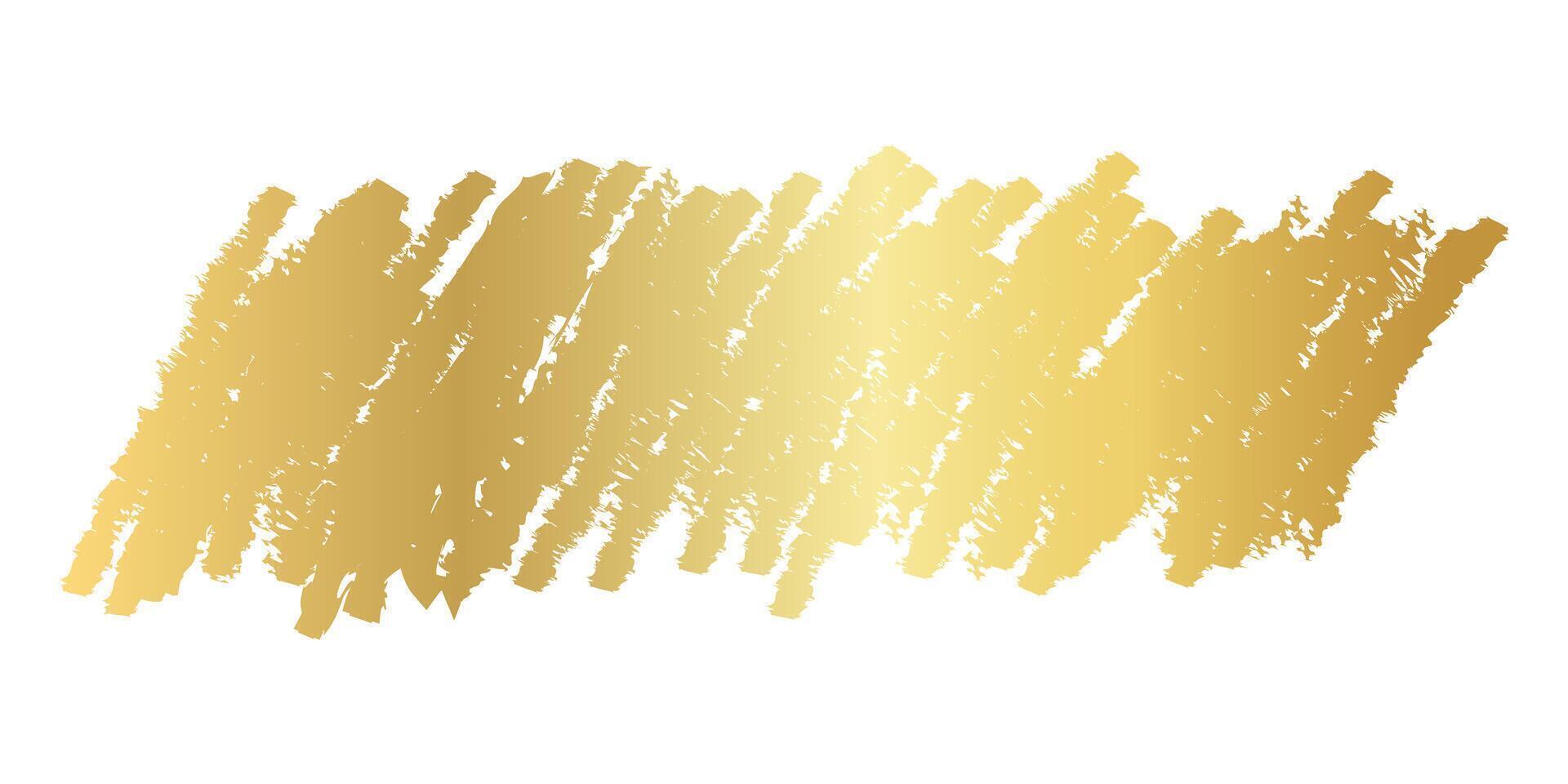 gold brush marks, gold brush stroke, golden texture with hand drawn vector