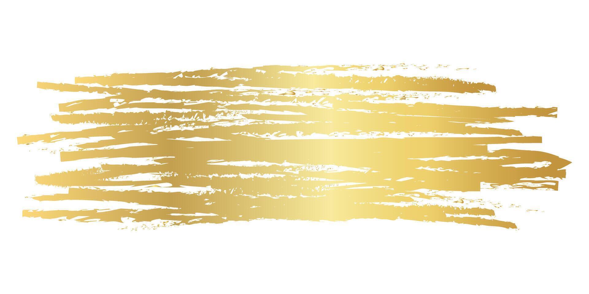 gold brush mark, gold color stain, golden brush stroke, golden texture with hand drawn vector