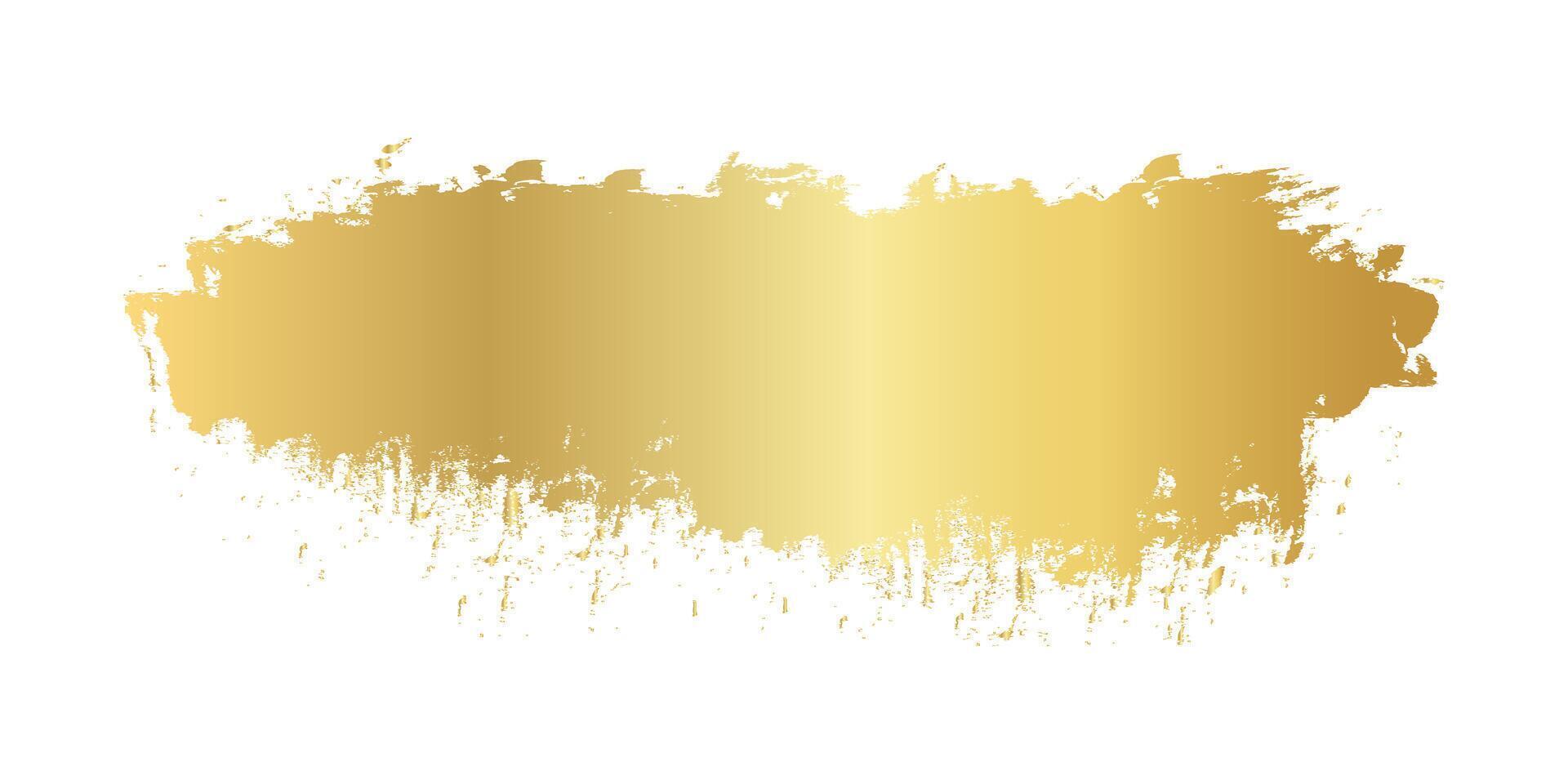 gold brush marks, golden stain, golden brush stroke, golden texture with hand drawn vector