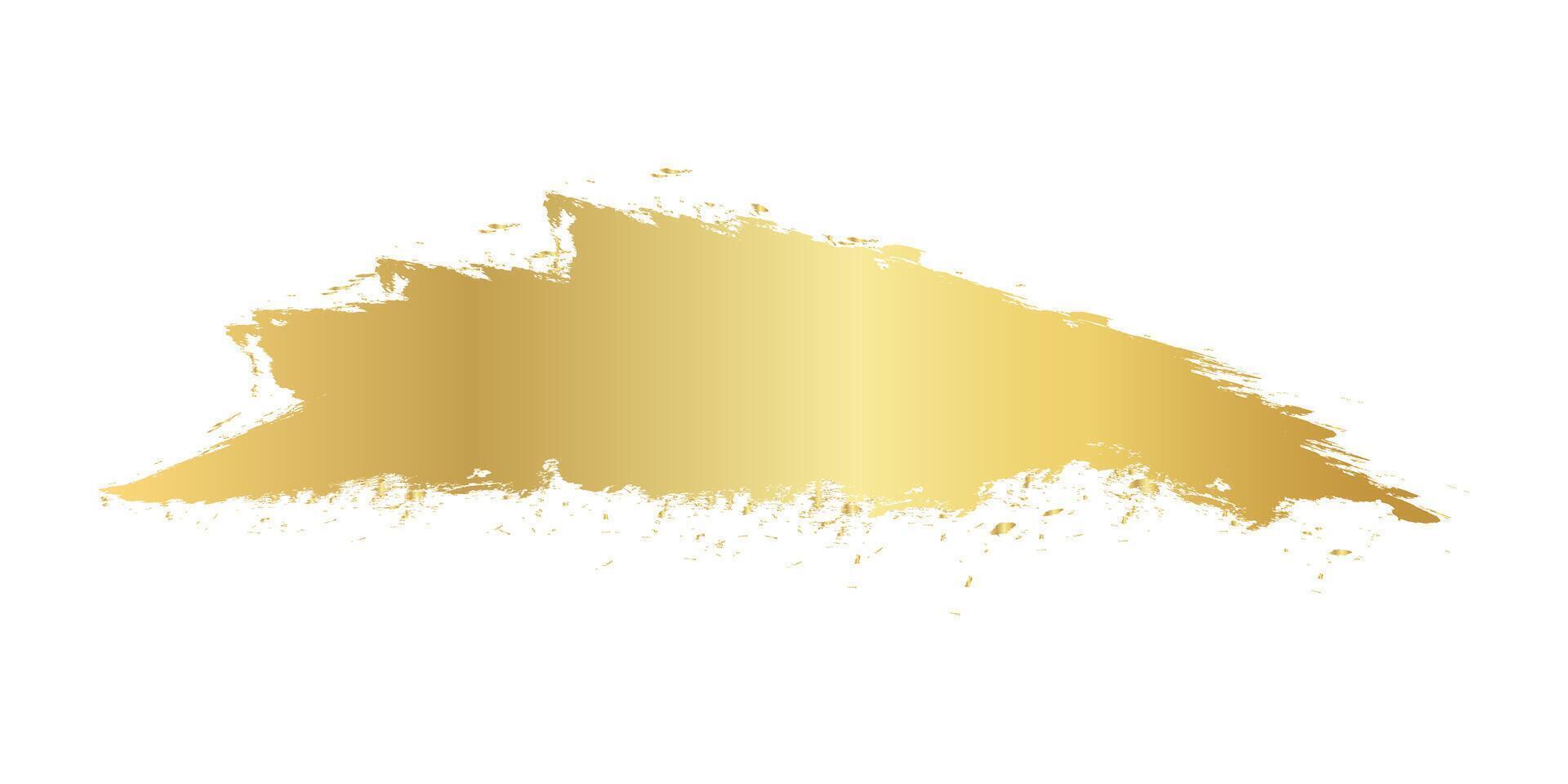 gold brush marks, gold color stain, golden brush stroke, gold texture vector