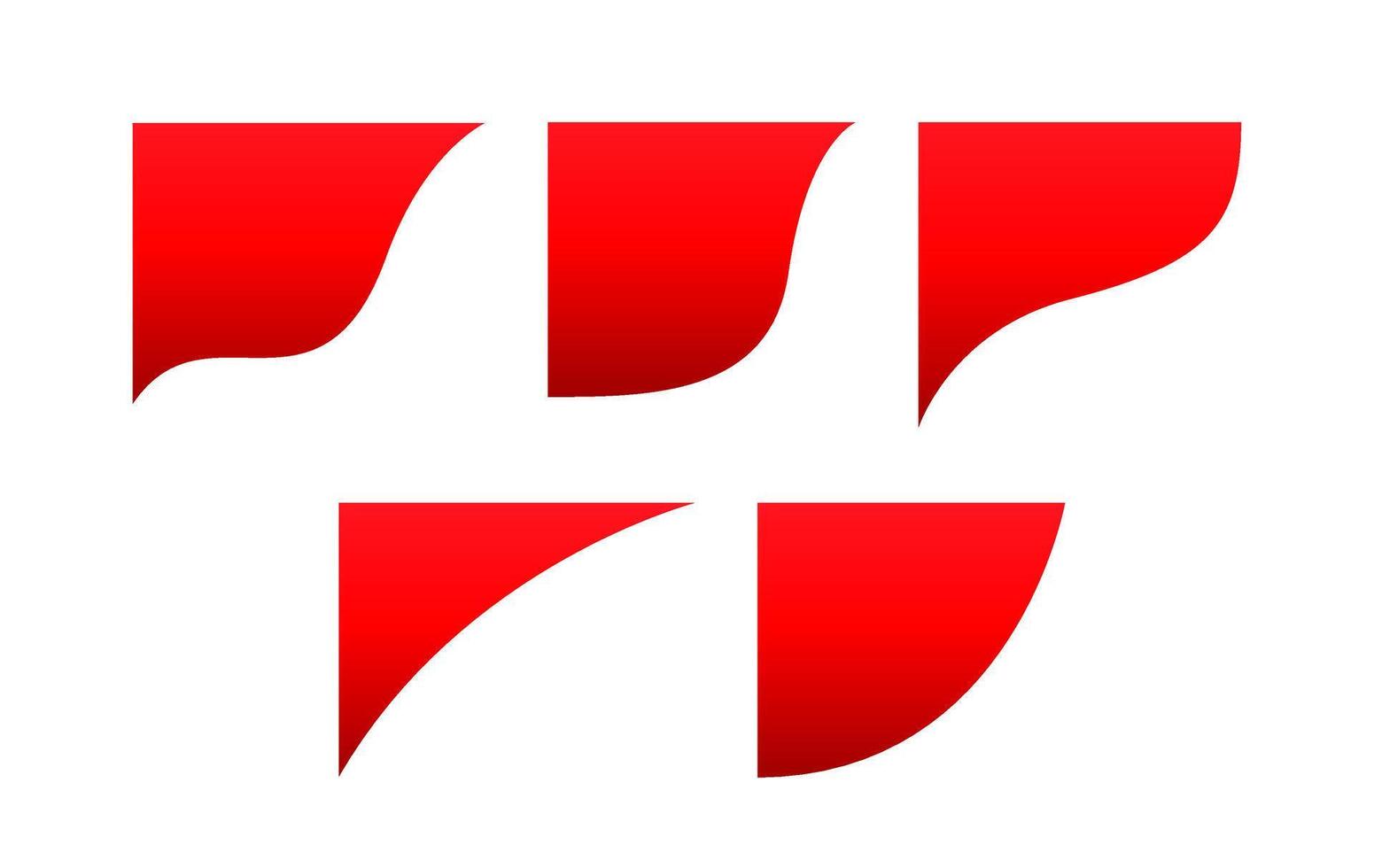 wave shape, curve red border for element graphic, curved shape for banner vector