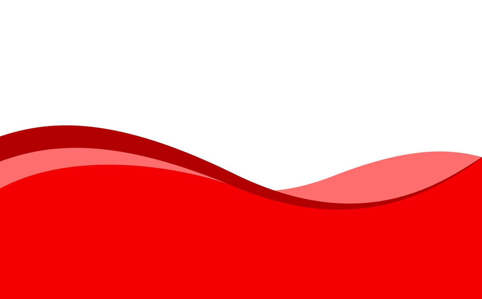 red wave stripe for banner, wave graphic for banner vector